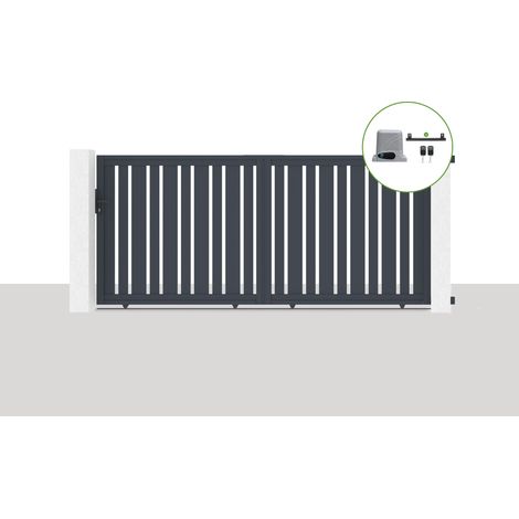Portón corredero eléctrico 3,5x1,6m motorización VEYMONT + RANGER C300