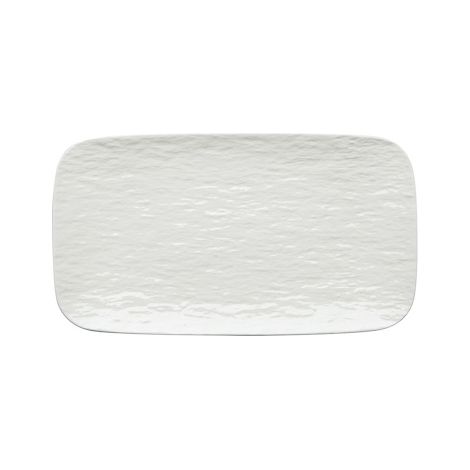 Vassoio rettangolare in Porcellana Bianco Touch me 24 x 13 cm (1/2)