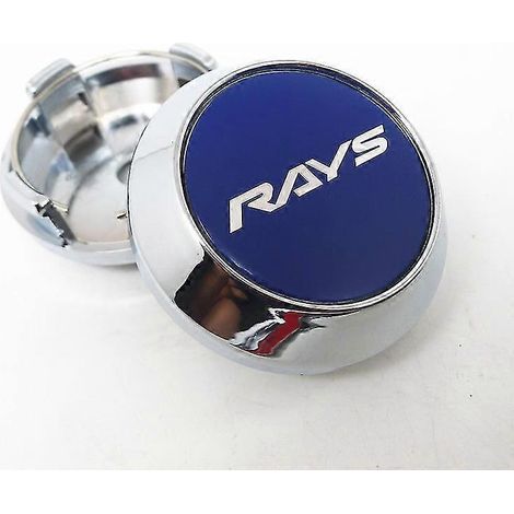 Lot de 4 enjoliveurs centraux de roue 64 mm Rays Racing (fabrication japonaise), protection anti-poussière, accessoires de style automobile Enjoliveurs centraux de roue M (1/5)