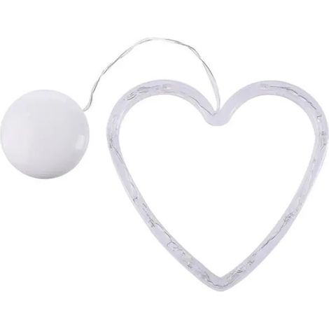 Lampe de décoration - LED - Amour - Ventouse - Intérieur - Blanc chaud (1/4)