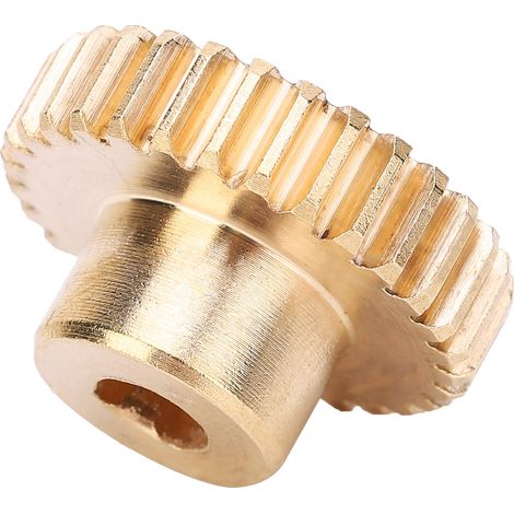 Stirnrad aus Messing, 30 Zähne, 0,8 Mod 6 mm D-Bohrung, Hardware, Industrieroboterteile, 430100060030 (1/5)