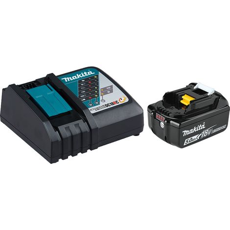 Makita pack batería BL1850B 18V 5ah LXT y cargador rápido DC18RC