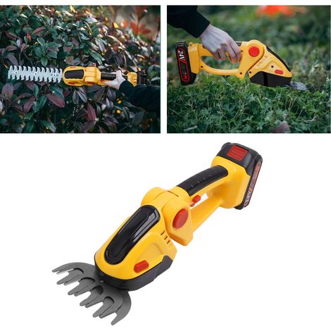 Sécateur sans fil 110-240 V, taille-haies, taille-haies électrique rechargeable à courroie verte, taille-haies de jardin, taille-haies électrique à une main (norme européenne) (1/5)