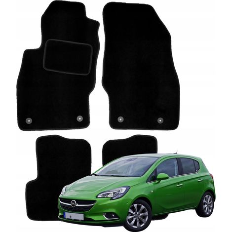 Velours-Fußmatten für Opel Corsa E 2014-2019, Modell B