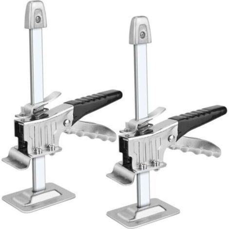 pair Lève-Plaques Manuel Outil de levage pour bras 2 pcs Outil De Serrage De Précision Du Bras Cric Multifonction pour Portes Fenêtres Armoires Placards (1/5)