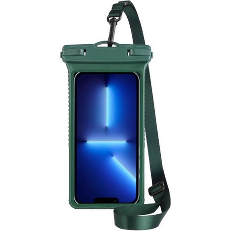 Étui de téléphone tactile étanche, compatible avec les téléphones et autres appareils. Sac étanche IPX8, sac de plage, couleur verte en option. (1/5)