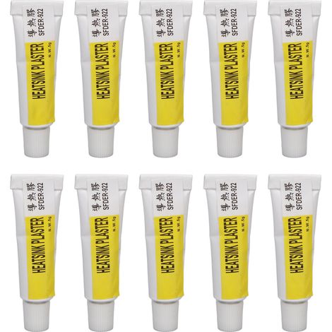 10 pièces de colle thermoconductrice 5g, adhésion puissante 1.5MPA, pour dissipateur LED et carte graphique (1/5)