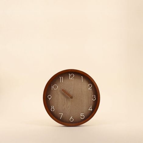 Horloge ronde en bois 30cm (1/5)