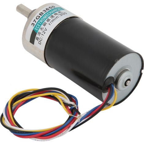 Mini moteur réducteur de vitesse sans balais DC24V CW/CCW silencieux pour micro-machines XD-37GB365020 tr/min (1/5)