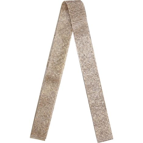Diamond Ribbon Rhinestone Decorative Sticker Strip Art Craft DIY Decor Hot Melting AdhesiveChampagne (1/5)