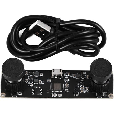 Module de caméra USB 4MP 1080P 3D VR, mesure de Distance, carte à double objectif synchronisée, petite distorsion à 72 ° (1/5)