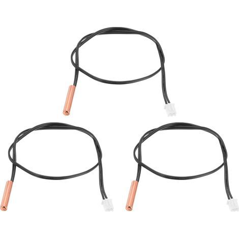 Stück Thermosonde, NTC 10K Kupfer, 35 cm Kabel, XH2.54-2P Anschluss für Klimaanlage/Backofen (1/5)