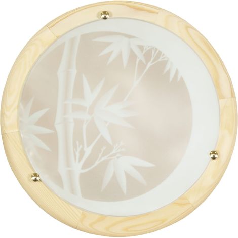 Plafoniera Candellux Bamboo rotonda 40cm legno E27 (1/2)