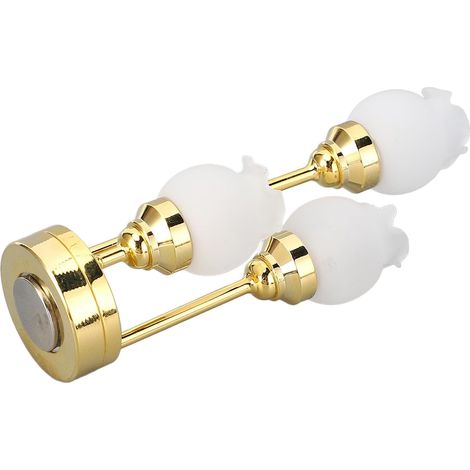 Doré : plafonnier Miniature à l'échelle 12 pour Accessoires de Maison de Poupée - Accessoire de Lampe à Boutons de Fleurs Magnifiquement Conçu (1/5)