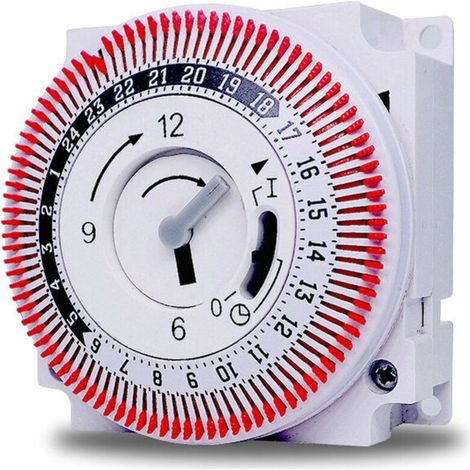 Minuterie mécanique 250V rappel de minuterie 15 Minutes 24 heures cuisine compte à rebours contrleur d'énergie minuterie industrielle interrupteur (1/4)