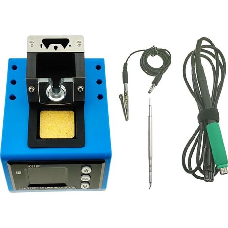 Station de préchauffage de soudure à plaque chauffante électrique C210F station de soudage CNB OLED contrôleur électrique for JBC-210 conseils Auto-sommeil chauffage rapide 85W 500C outils de soudage( (1/5)