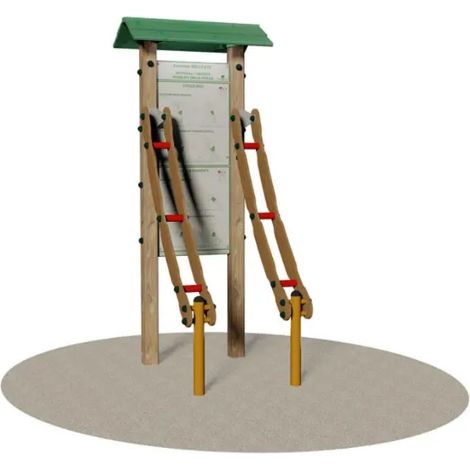 Flessioni Appoggio 3006 Giochipark legno acciaio outdoor fitness 25-75 anni