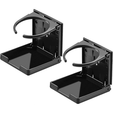 Lot de 2 porte-gobelets Heilwiy pour voiture, camion, bateau, fourgonnette - 98 mm, noir (1/5)