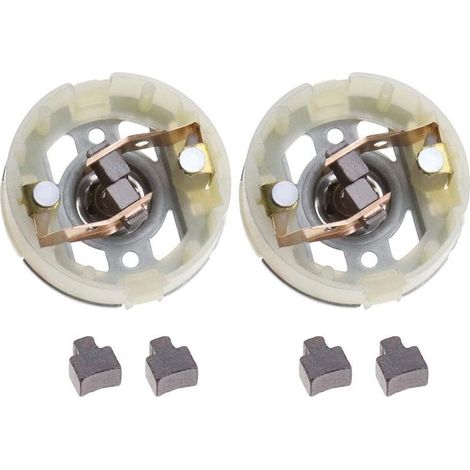 2 porte-balais de charbon pour le moteur RS550 et 4 balais de charbon pour la perceuse-visseuse (1/5)