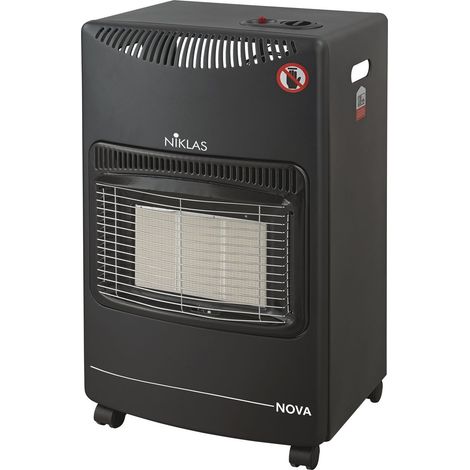 Stufa a gas infrarossi da interno tre elementi con ruote Niklas Nova 4200 Watt