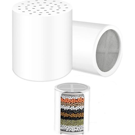 Filtre de douche de rechange pour Aquabliss SF100,SF220,Cartouche filtrante pour eau dure,Réduit les produits chimiques et le chlore,Filtre de douche revitalisant à haut rendement universel de (1/5)