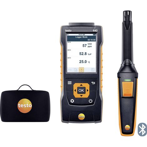 Appareil de mesure du dioxyde de carbone testo 440 Set CO2 0 - 10000 ppm (1/5)
