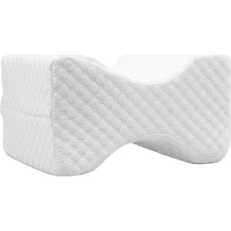 Coussin orthopédique pour genoux, coussin triangulaire en mousse à mémoire de forme pour les jambes, soulageant les douleurs au dos, aux jambes, aux hanches et aux articulations.-White Spot (1/5)