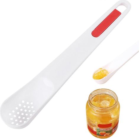 Cuillère à trous multifonctionnelle - Écumoire à jus et fourchette pour fruits (1/5)