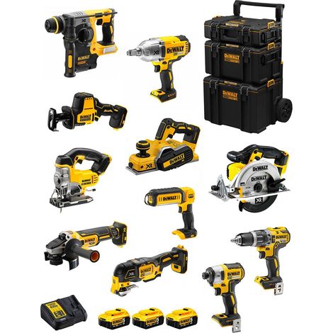DeWALT Kit DWK1102 (DCD796+DCH273+DCG405+DCF887+DCF899H+DCS331+DCS391+ DCS355+DCP580+DCS369+DCL050+ 3x5,0Ah +DCB115 +Carro 3en1) (1/5)