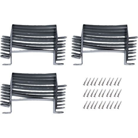 30 pièces kit de réparation de poteau de clôture robuste stabilisateur de panneau réutilisable support de fixation pour poteaux en béton longueur 155mm (1/5)