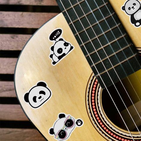50 autocollants panda mignons pour bouteilles d'eau, ordinateurs portables, réfrigérateurs, bagages et voitures (1/4)