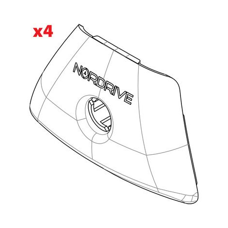 Set 4 cover piedi In-Rail