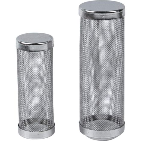 Lot de 2 couvercles d'admission de protection de filtre d'aquarium d'entrée de maille d'acier inoxydable pour la crevette de poisson (1/4)