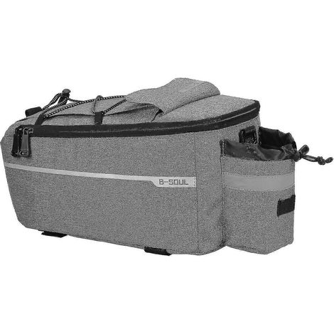 Sacoche de selle pour vélo, porte-bagages, sacoche arrière, rangement pour siège arrière-grey (1/5)