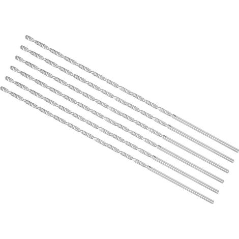 6-Pièces Extra Longue Torsion Perceuse Mèches Haute Vitesse Acier (1/5)