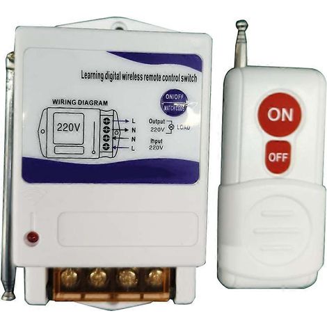 Pompe à eau haute puissance 220 V avec télécommande pour usage industriel et domestique. Portée de 1 km pour la commande du moteur et de l'éclairage. (1/5)