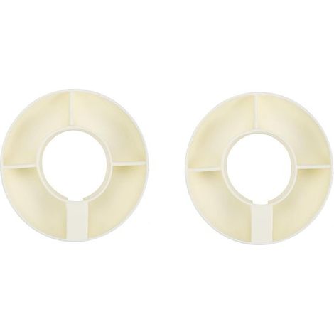 Soporte para aperitivos de 2 piezas, Anillo de silicona para aperitivos, Reutilizable, galletas, 20,520,55 cm/8,078,072 pulgadas, Blanco roto (1/5)