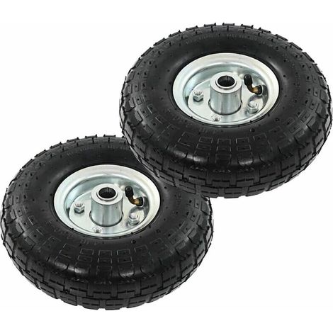 Roue De Diable 2 Pcs Caoutchouc 4.10/3.50-4 (260 X 83 Mm) (1/5)