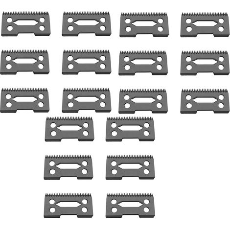 18 PièCes Lame en CéRamique Lame de Rechange en CéRamique, 28 Dents en CéRamique Tondeuse Lame de Rechange Cutter 2 Trous Tondeuse, Noir (1/5)