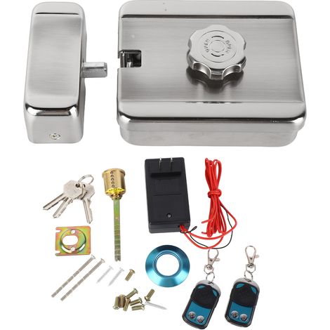 Serrures de porte électroniques sans clé, contrôle à distance sans fil, système de sécurité domestique, prise US 110-240V, verrouillage intelligent pour maison. (1/5)