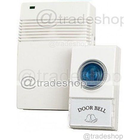TRADE SHOP - Campanello Wireless Senza Fili Casa Ufficio Porta Impermeabile Distanza 10mt. -