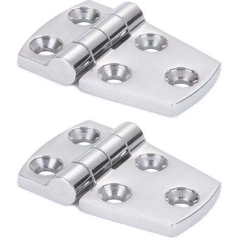 Support de matériel Porte Charnière Acier À toute épreuve Charnière de bateau en acier Cabinet Plateforme Charnière en acier inoxydable Marin Garage SUS316 2pcs 38 mm x 57 mm (1/5)