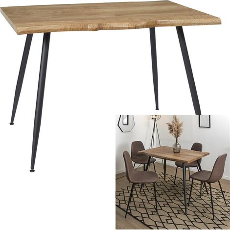 Table de Repas - HOME DECO FACTORY - Forest - Marron et Noir (1/5)