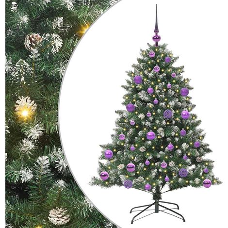 Artificial Christmas Tree with 150 LEDs with Stand Green 120 cm vidaXL (1/5)