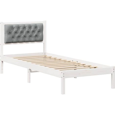 Maison Exclusive - Estructura de cama Gris Claro 90 x 190 cm Made