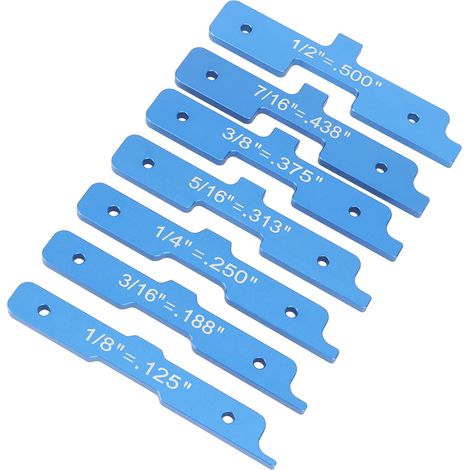 Verstellstangen für Frästische, Messblock für Holzfräsen, Verstellblöcke aus legiertem Stahl für Schreiner, Bauarbeiter, Heimwerker und Handwerker. (1/5)