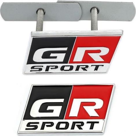 Couleur Yaris Gr Sport Autocollant logo de voiture GR sport, Étiquette de Calandre de Capot Avant Pour Toyota (1/4)
