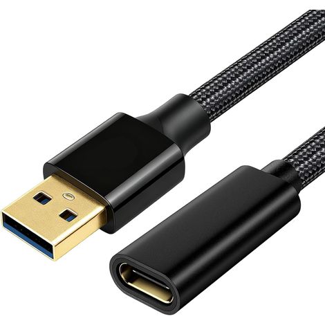 1M Adaptateur Câble USB C Femelle vers USB 3.1 Mâle, Haute Vitesse (1/5)