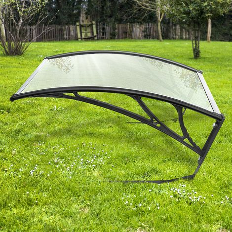 Aqrau Toit de Garage pour Tondeuses à Gazon Robot / Carport pour les tondeuses à gazon robotisées / Abris Housses pour tondeuses, Anti Soleil Pluie / Transparent (1/5)