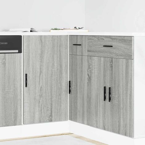 Küchenunterschrank Lyon Grau Sonoma Holzwerkstoff